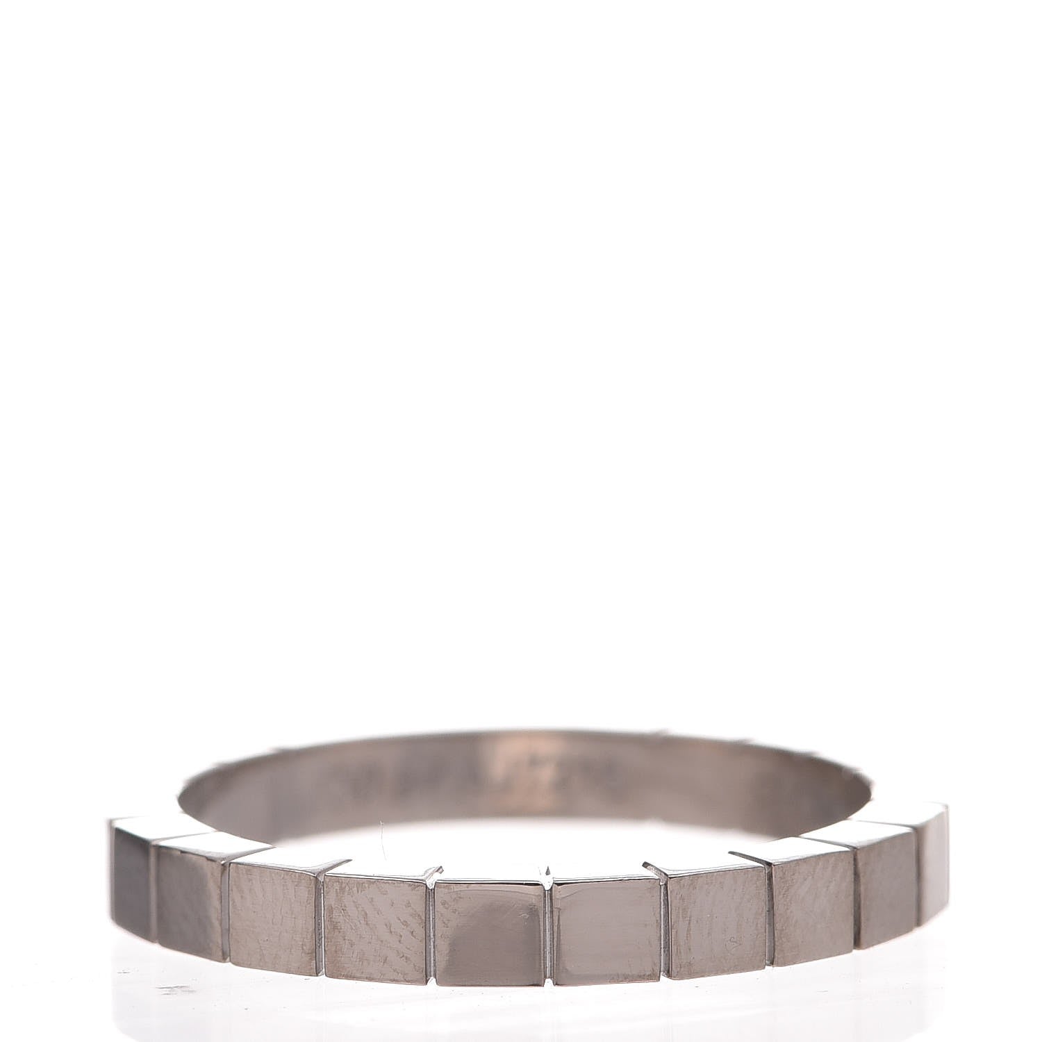 Cartier 18K White Gold Lanieres Ring 61 9.5 3 of 4