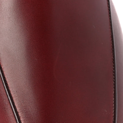 Gucci Betis Glamour Calfskin Granada Kid Fur Mens Princetown Slippers 8 Ruby Bordeaux Naturale 8 of 9