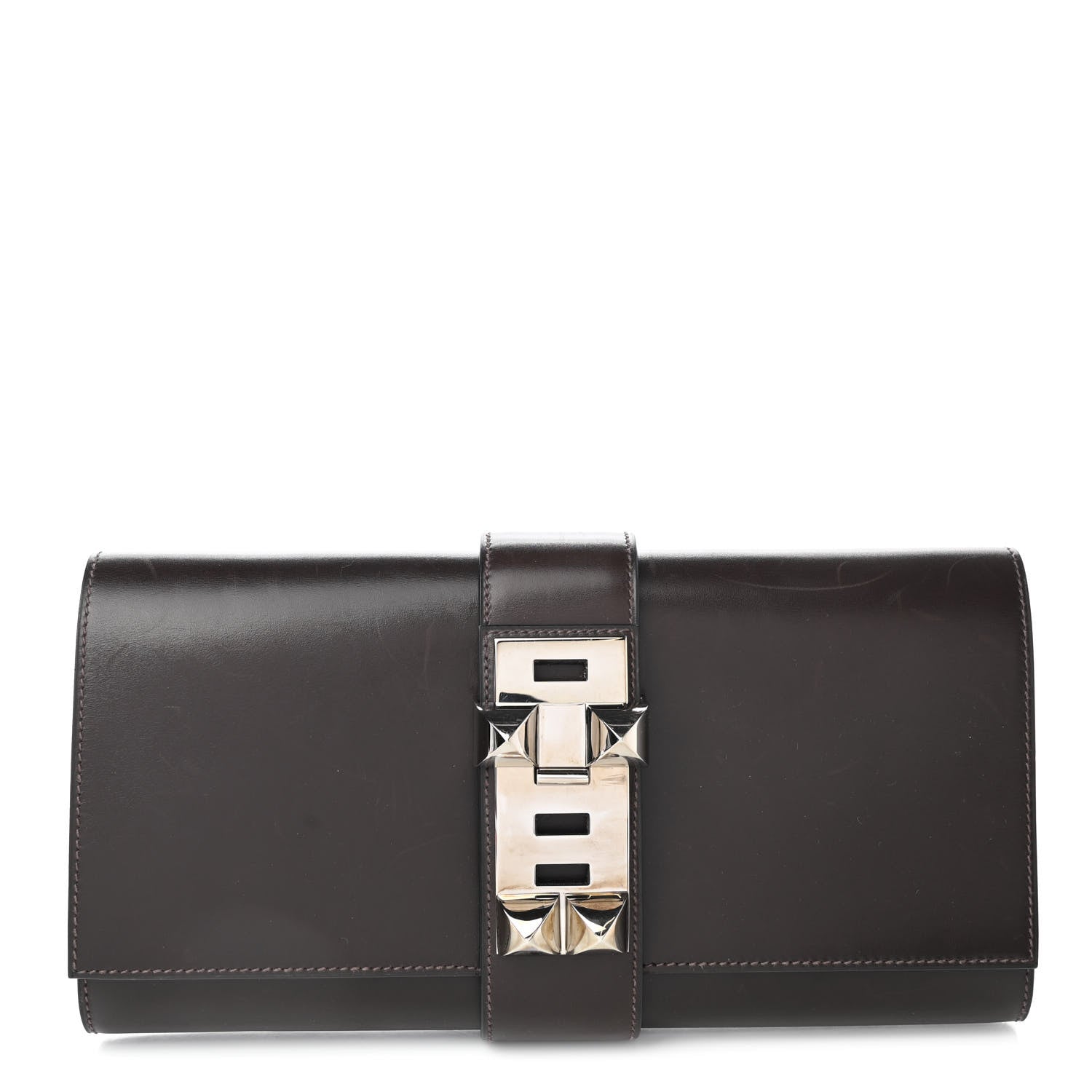 Hermes Box Medor 29 Clutch Chocolate 1 of 6