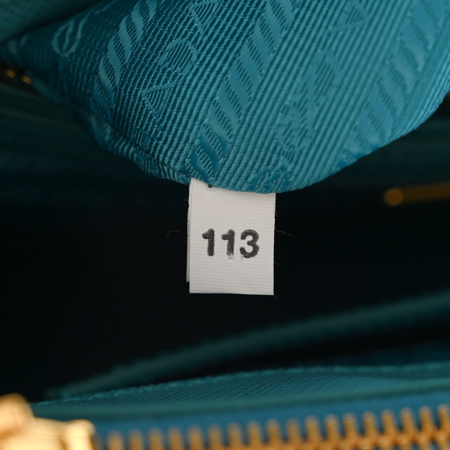 Saffiano Lux Mini Galleria Double Zip Tote Turchese