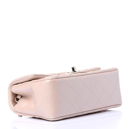 Chanel Iridescent Calfskin Quilted Mini Rectangular Flap Beige 4 of 12