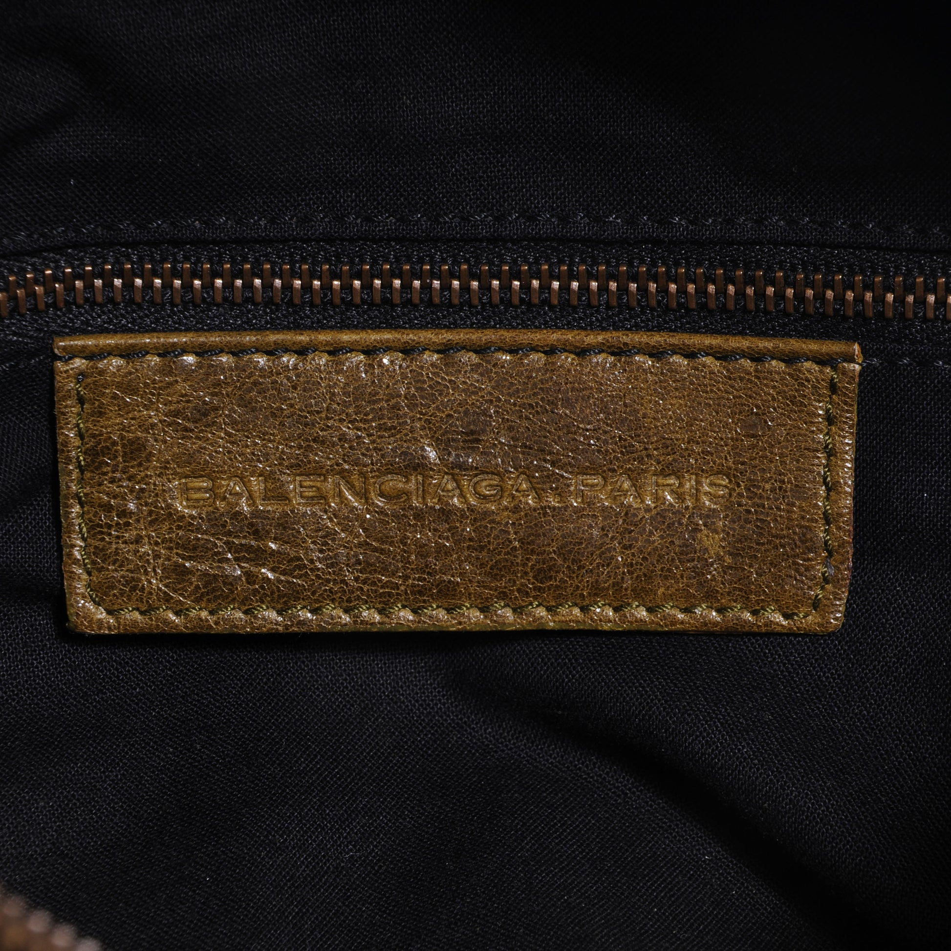 Balenciaga Chevre Classic Hardware Purse Olive Brown 7 of 8