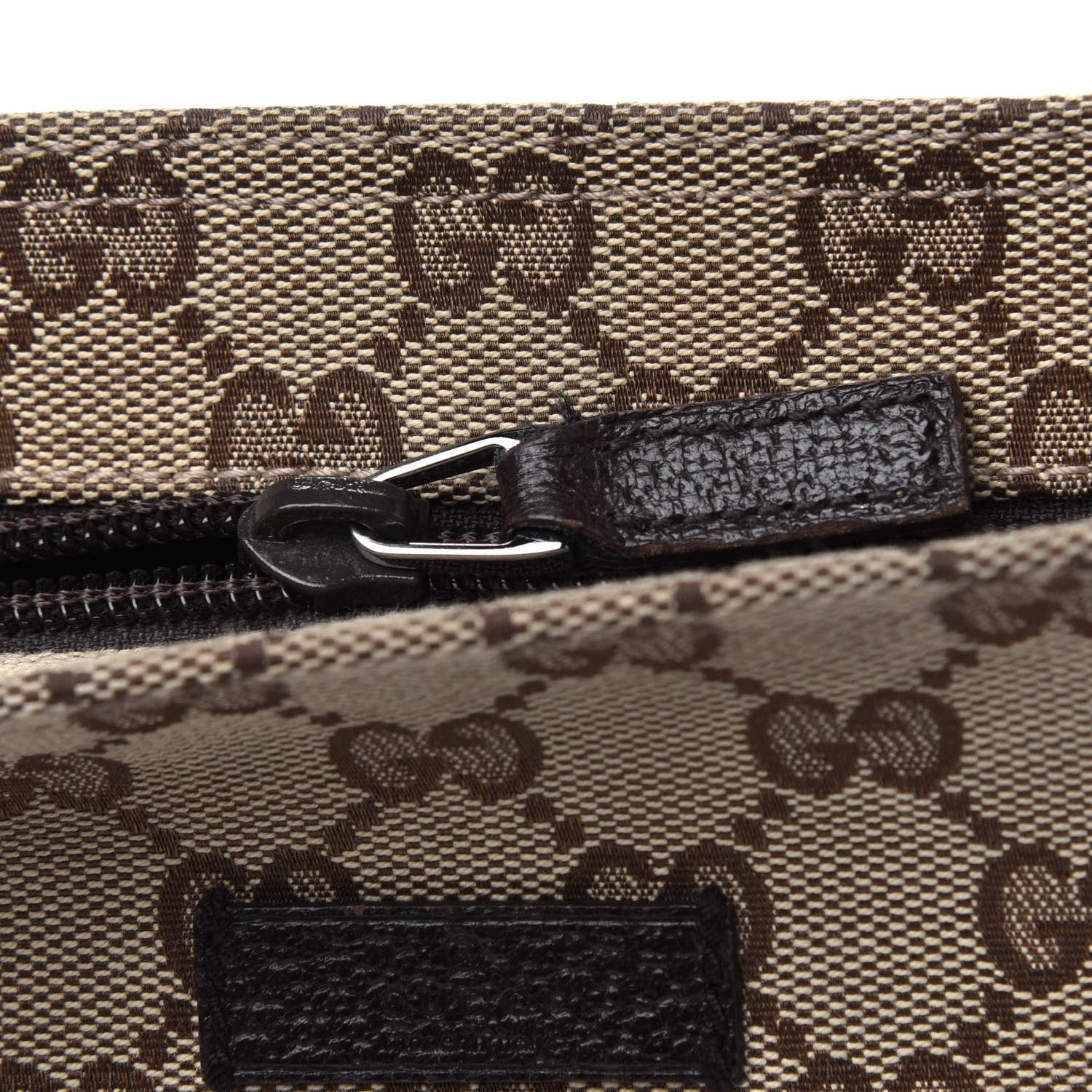 Gucci Monogram Web Small Flat Messenger Crossbody Dark Brown 14 of 18