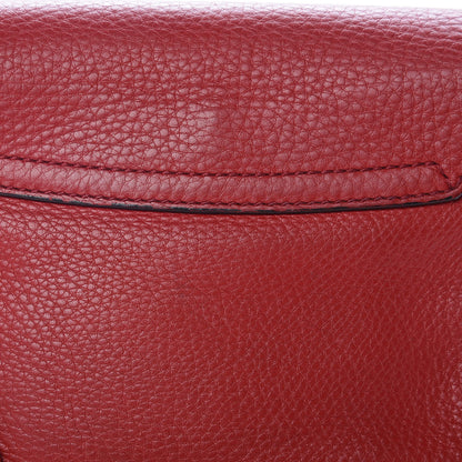 Gucci Pebbled Calfskin Small Soho Flap Crossbody Red 14 of 16