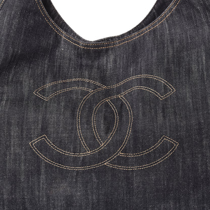 Chanel Denim XXL Coco Cabas Tote Blue 12 of 12