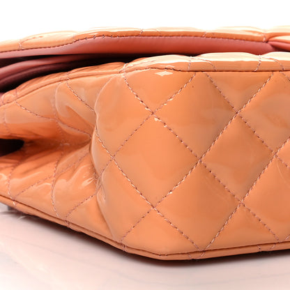Chanel Patent Quilted Medium Double Flap Light Pink 9 of 10