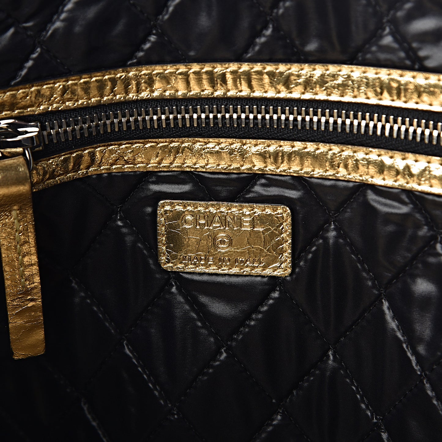 Metallic Lambskin Medium Je Ne Suis Pas En Solde Pouch Clutch Gold