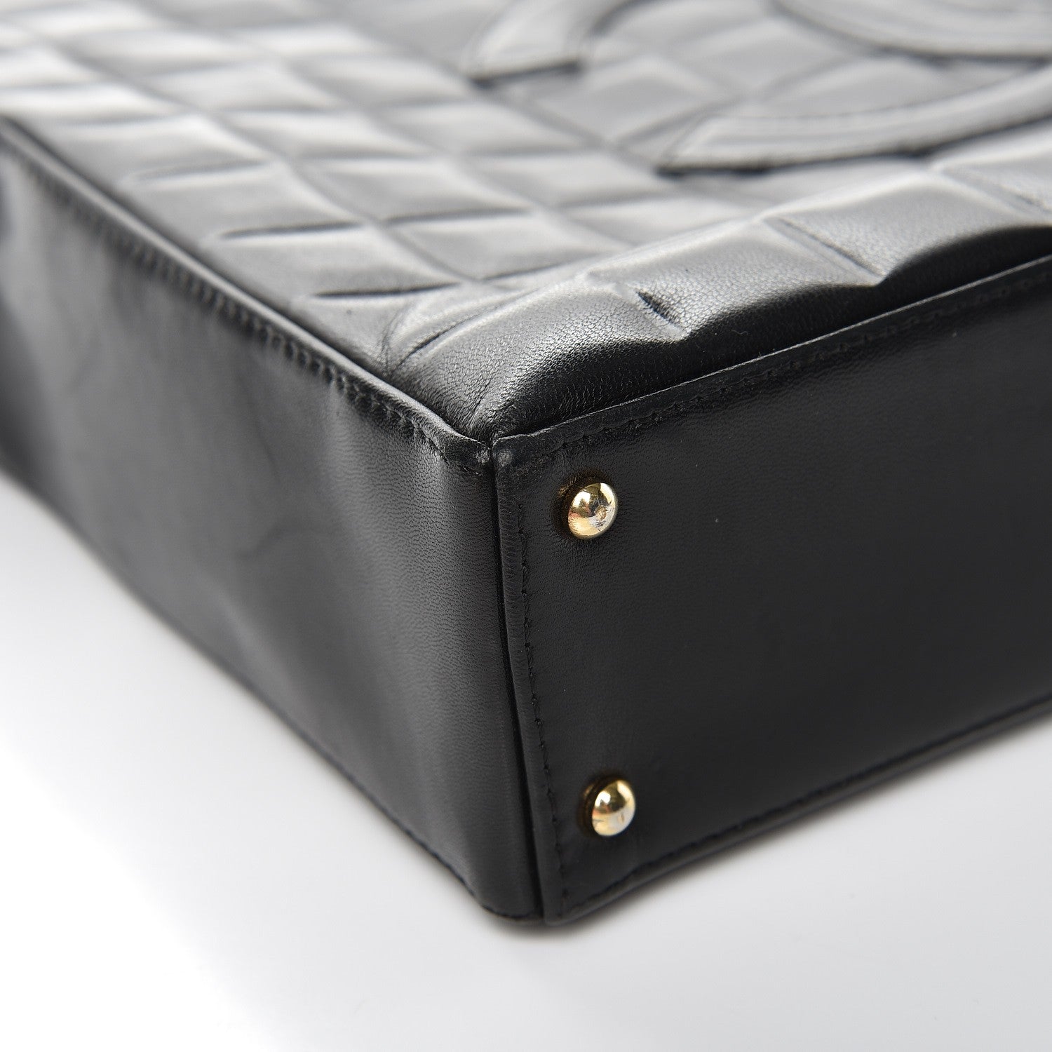 Chanel Lambskin Quilted Chocolate Bar Tote Black 12 of 12