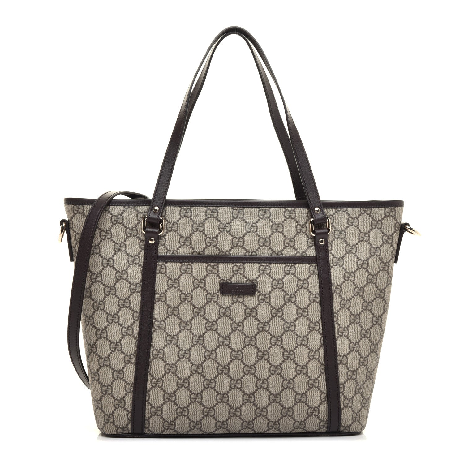 Gucci GG Supreme Monogram Medium Joy Tote Dark Brown 1 of 11