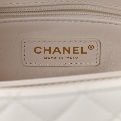 Chanel Caviar Quilted Mini Coco Handle Flap White 6 of 10