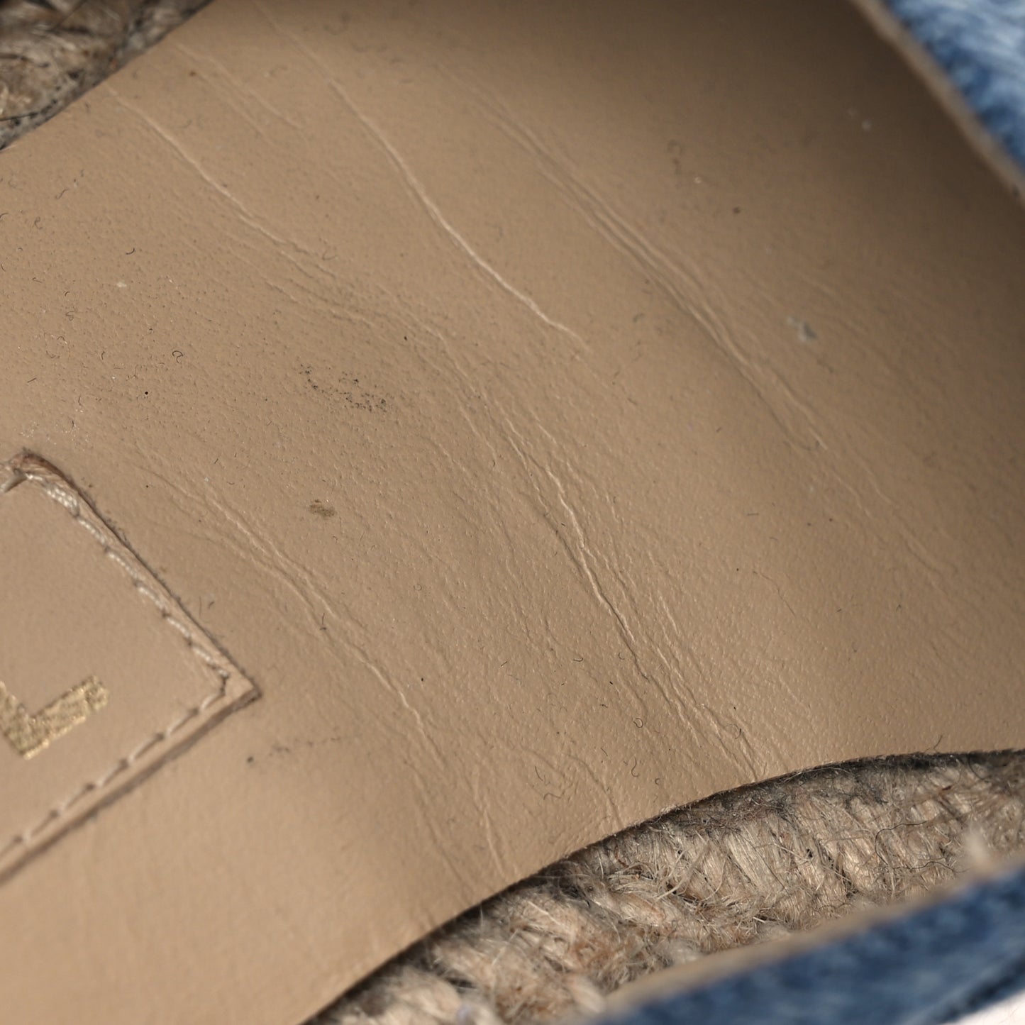 Denim CC Espadrilles 38 Blue Black