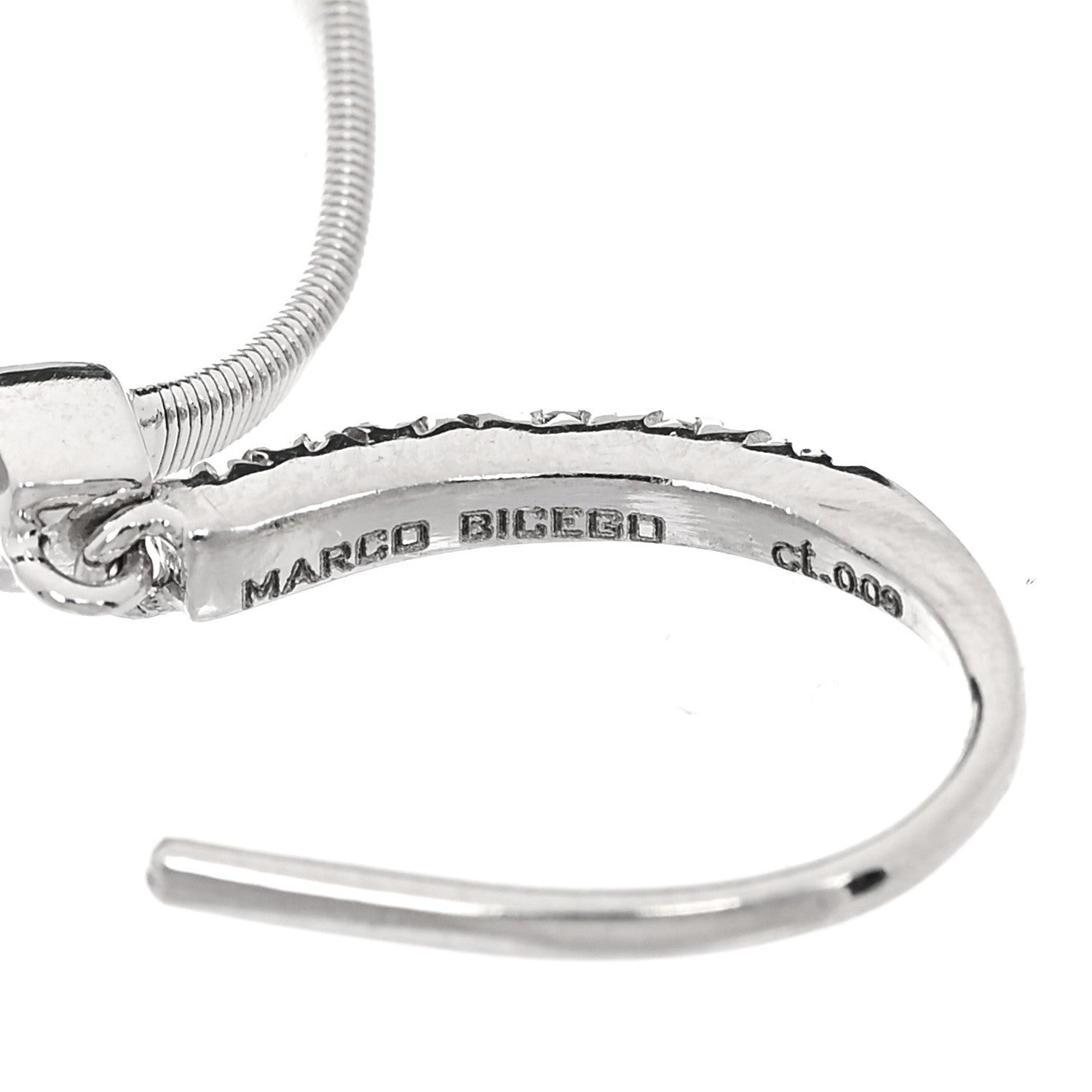 Marco Bicego 18K White Gold Diamond Marrakech Drop Earrings 4 of 4