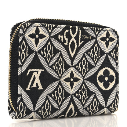 Louis Vuitton Jacquard Since 1854 Zippy Coin Purse Grey 3 of 6