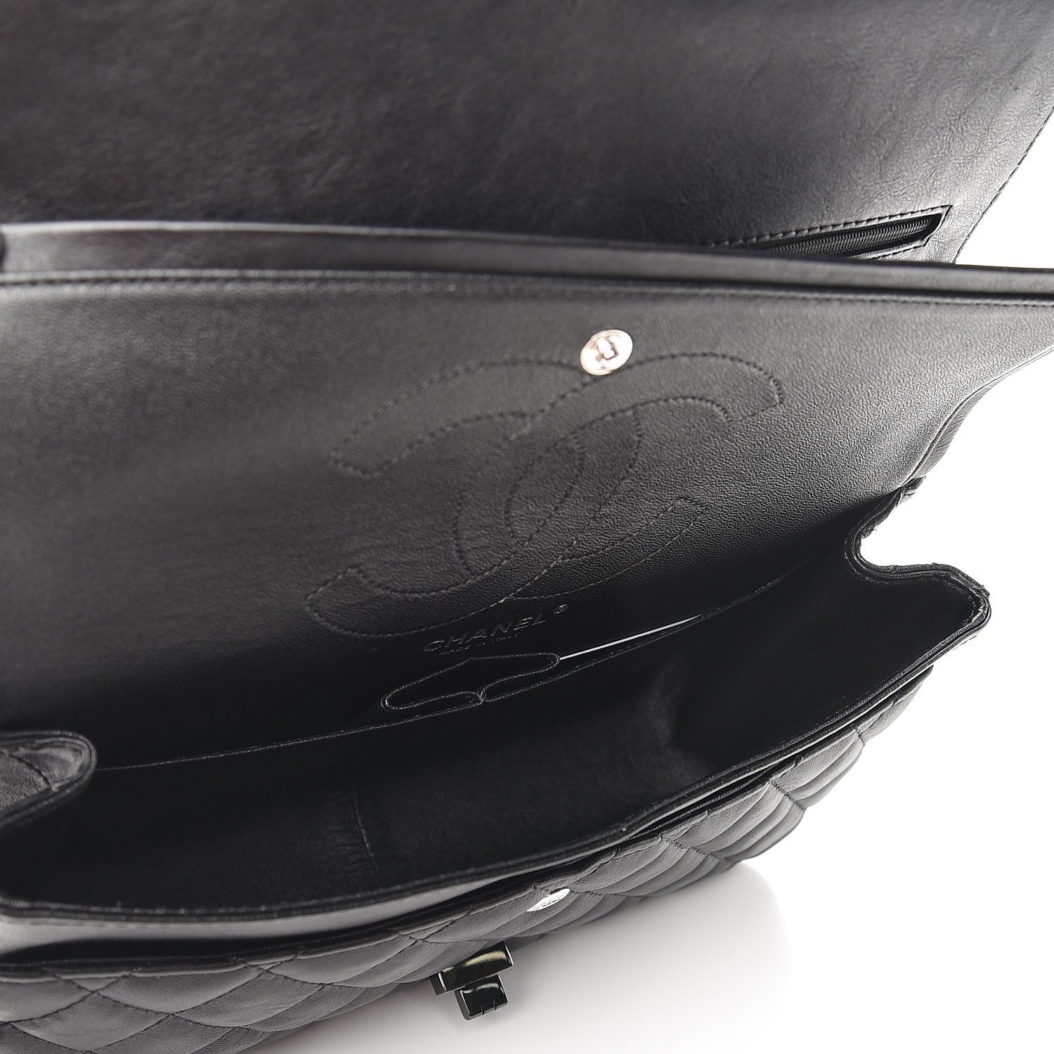 Chanel Crumpled Calfskin Quilted 2.55 Reissue 226 Flap So Black 6 of 9