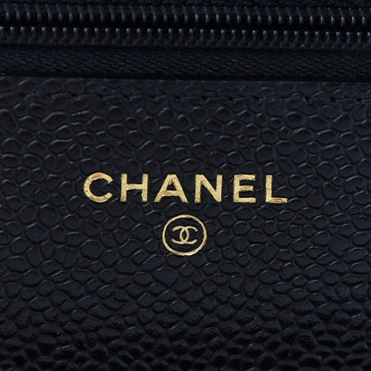Chanel Caviar Quilted Wallet On Chain WOC Black 5 of 9