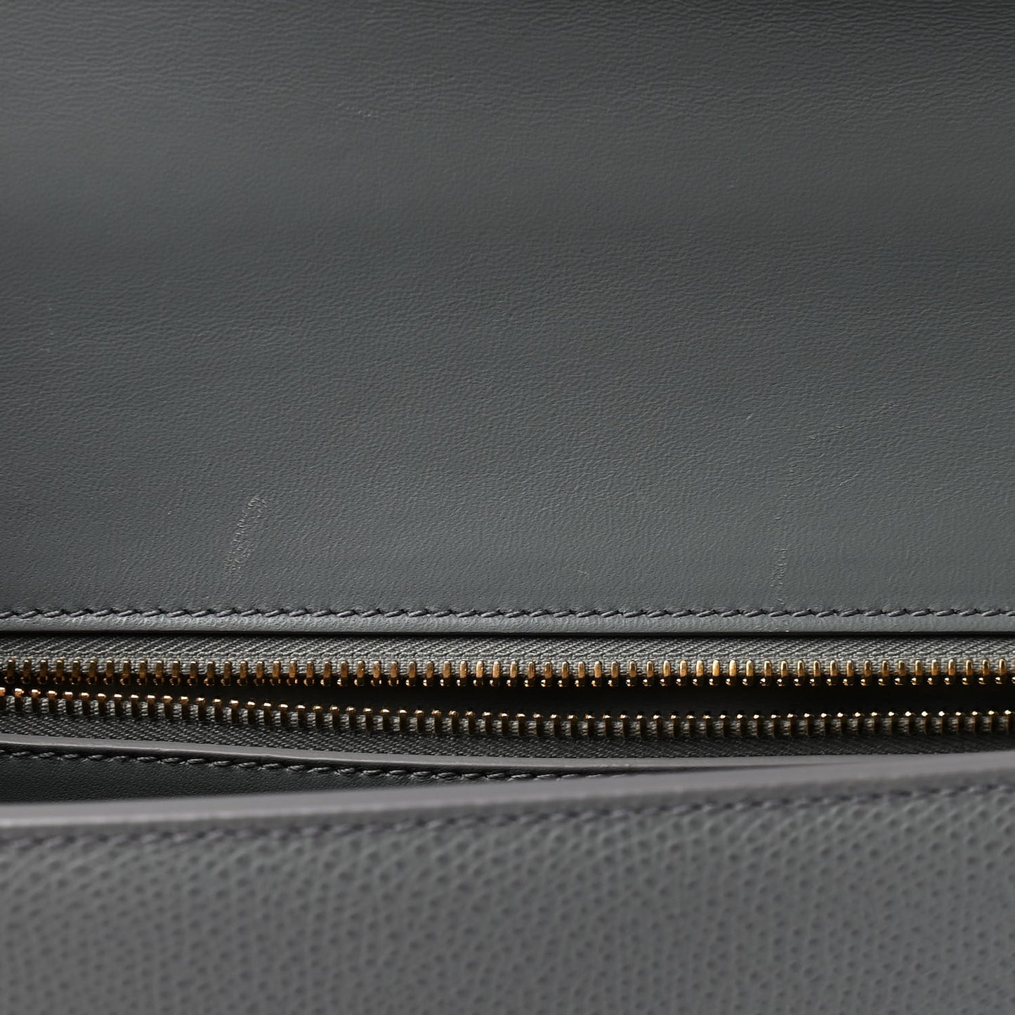 Ultra Matte Grained Calfskin 30 Montaigne Flap Bag Grey