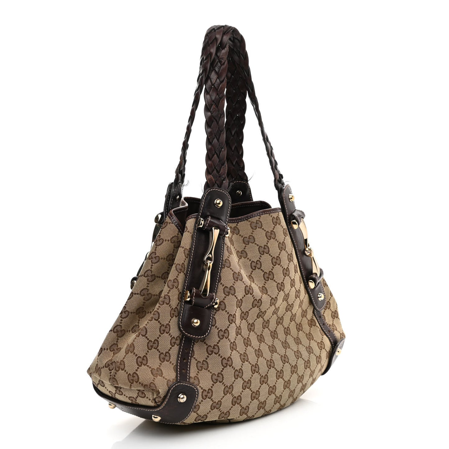 Monogram Small Pelham Shoulder Bag Dark Brown