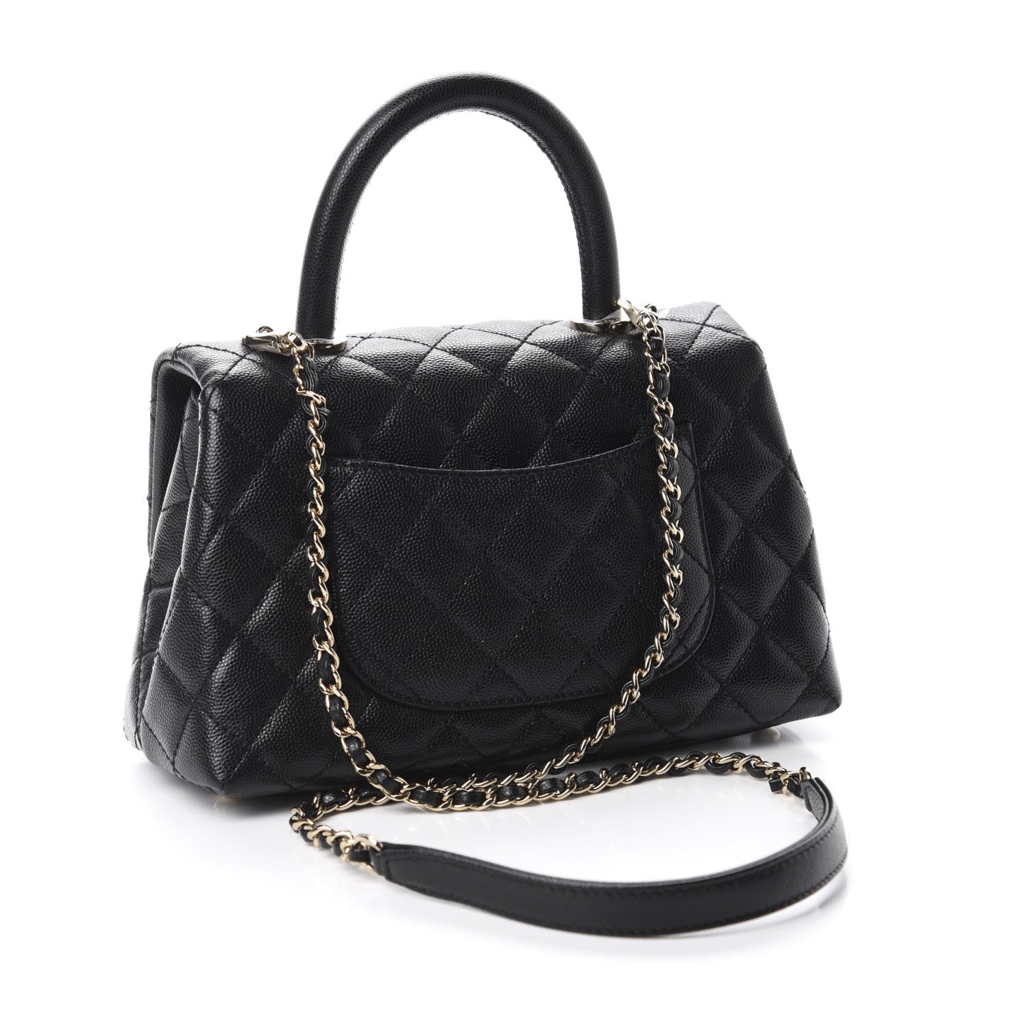 Chanel Caviar Quilted Mini Coco Handle Flap Black 4 of 11