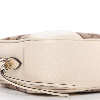 Gucci Monogram Dollar Calfskin Mini Bree Messenger Bag Beige Ebony Avoire 6 of 10