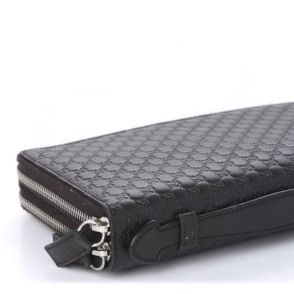 Gucci Soft Microguccissima Zip Around Top Handle Travel Wallet Loess 7 of 12