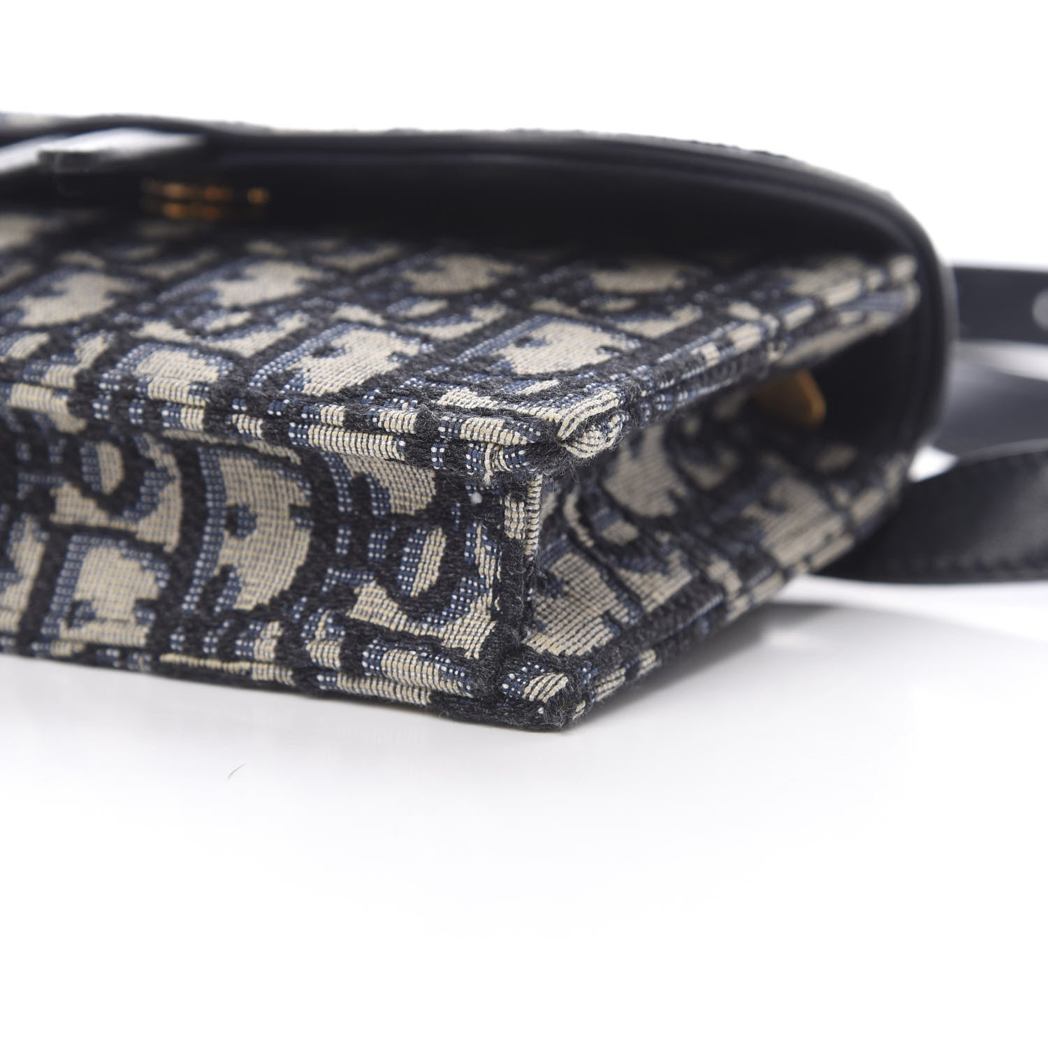 Christian Dior Oblique Saddle Belt Bag Blue 10 of 11