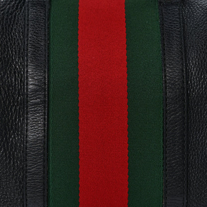 Gucci Calfskin Vintage Web Medium Boston Black 8 of 17
