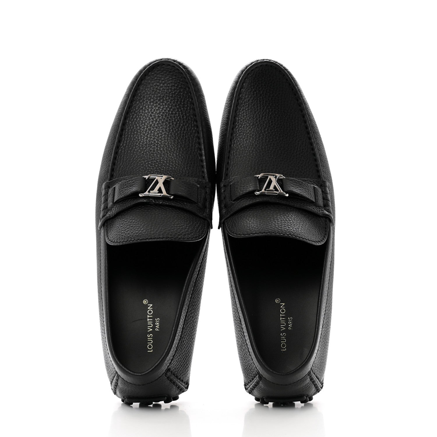 Louis Vuitton Taiga Mens Hockenheim Moccasin Loafers 11.5 Black 2 of 8