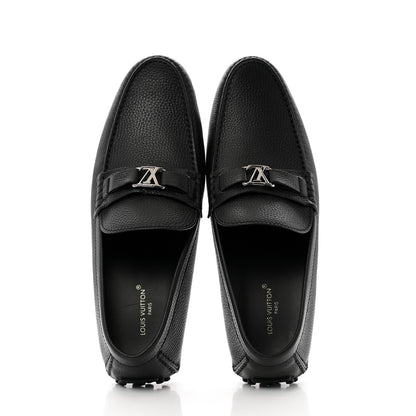 Louis Vuitton Taiga Mens Hockenheim Moccasin Loafers 11.5 Black 2 of 8