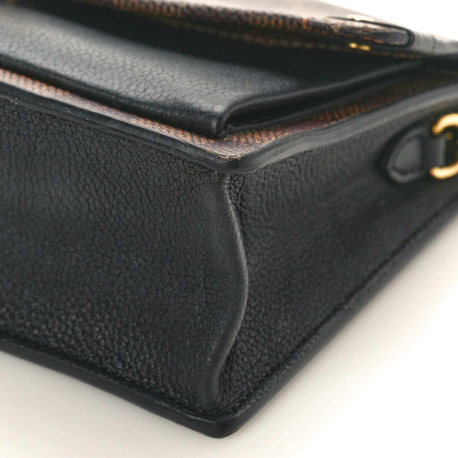 Louis Vuitton Damier Ebene Vavin Chain Wallet Black 9 of 9