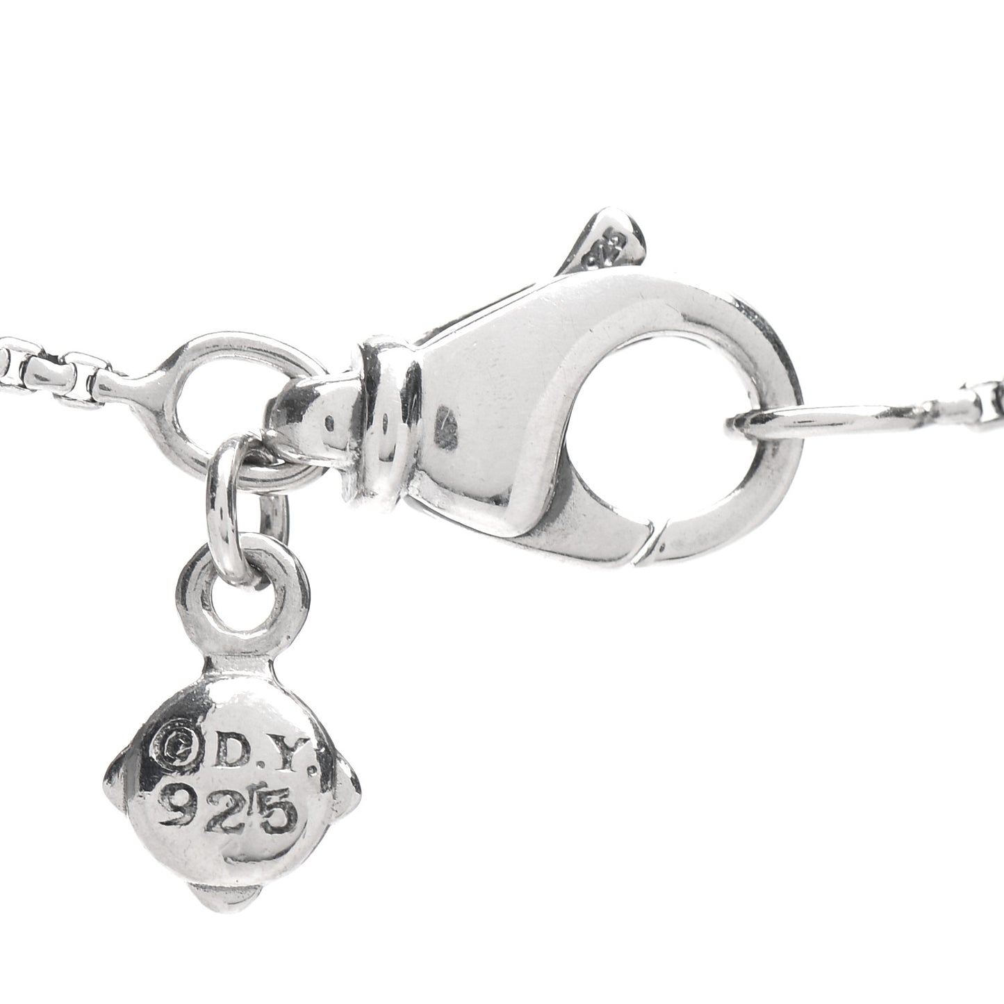 Sterling Silver Amethyst 8mm Petite Chatelaine Pendant Necklace
