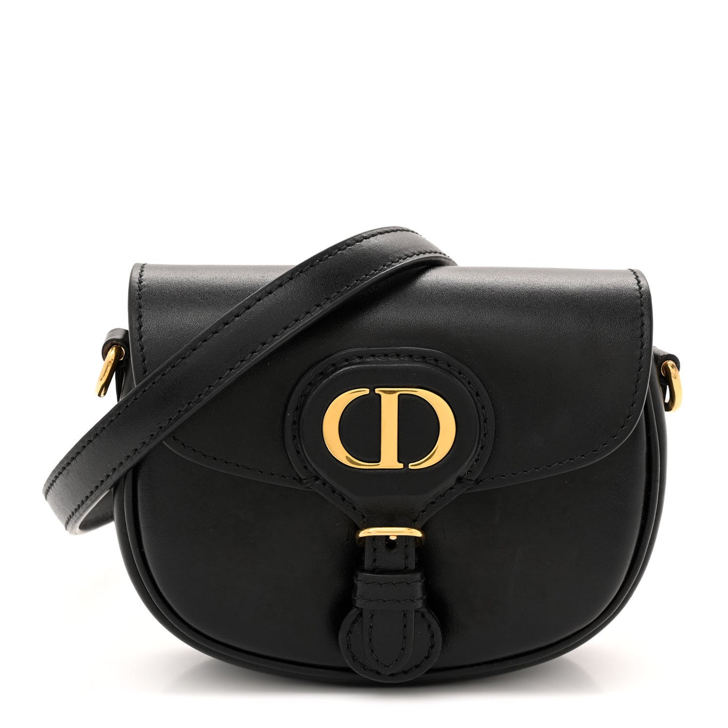 Box Calfskin Micro Bobby Bag Black