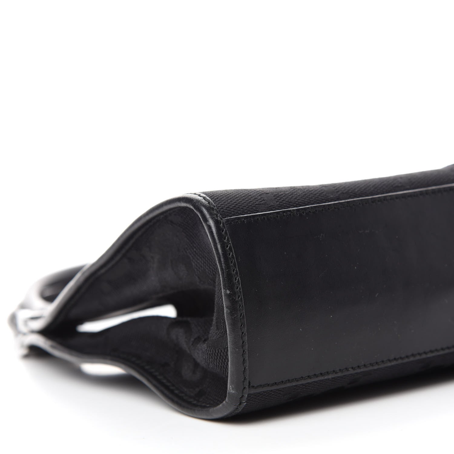 Gucci Monogram Bardot Shoulder Bag Black 6 of 12