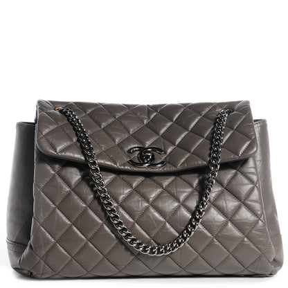 Chanel CAged Calfskin Medium Lady Pearly Flap Grey 1 of 8