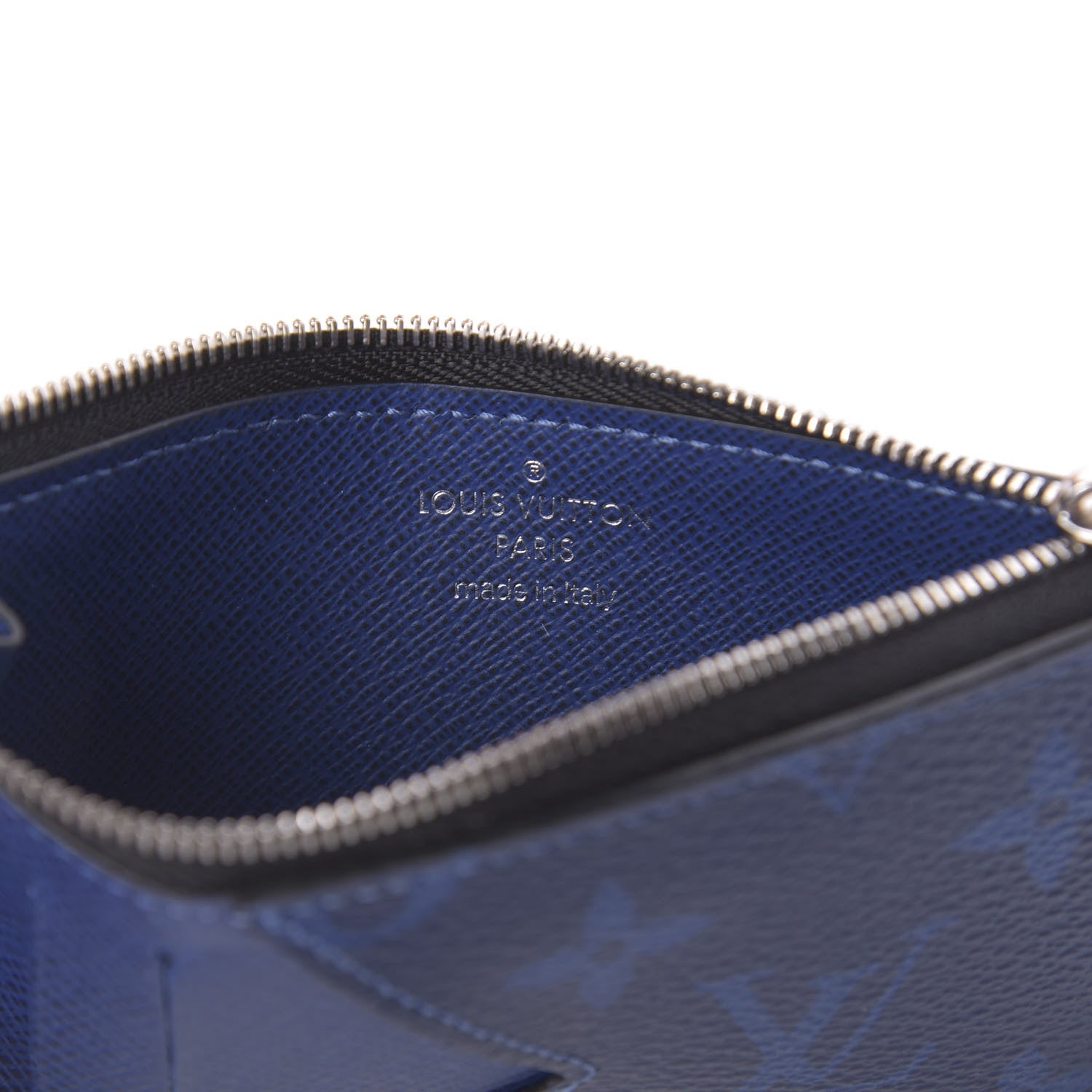 Louis Vuitton Monogram Taiga Coin Card Holder Cobalt 8 of 10