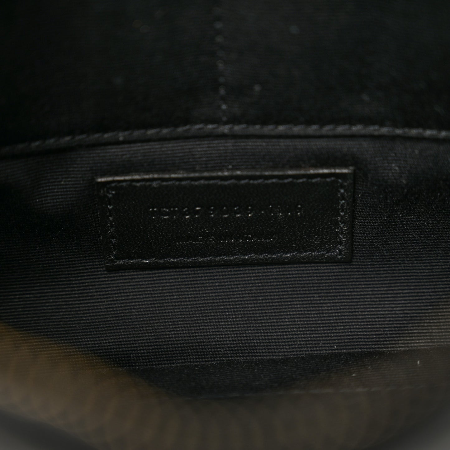 Calfskin Matelasse Chevron Monogram A5 Wristlet Black