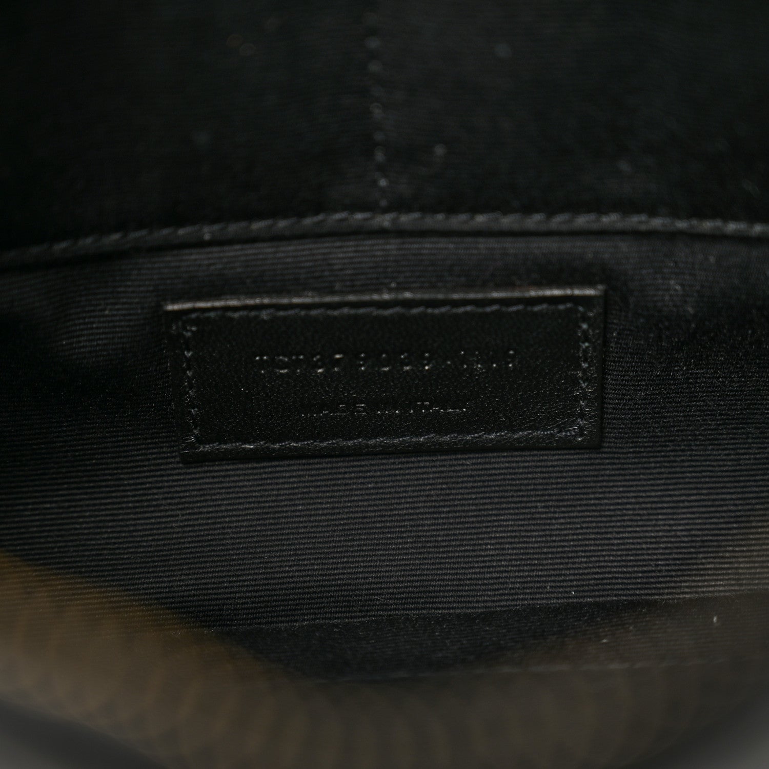 Saint Laurent Calfskin Matelasse Chevron Monogram A5 Wristlet Black 7 of 7