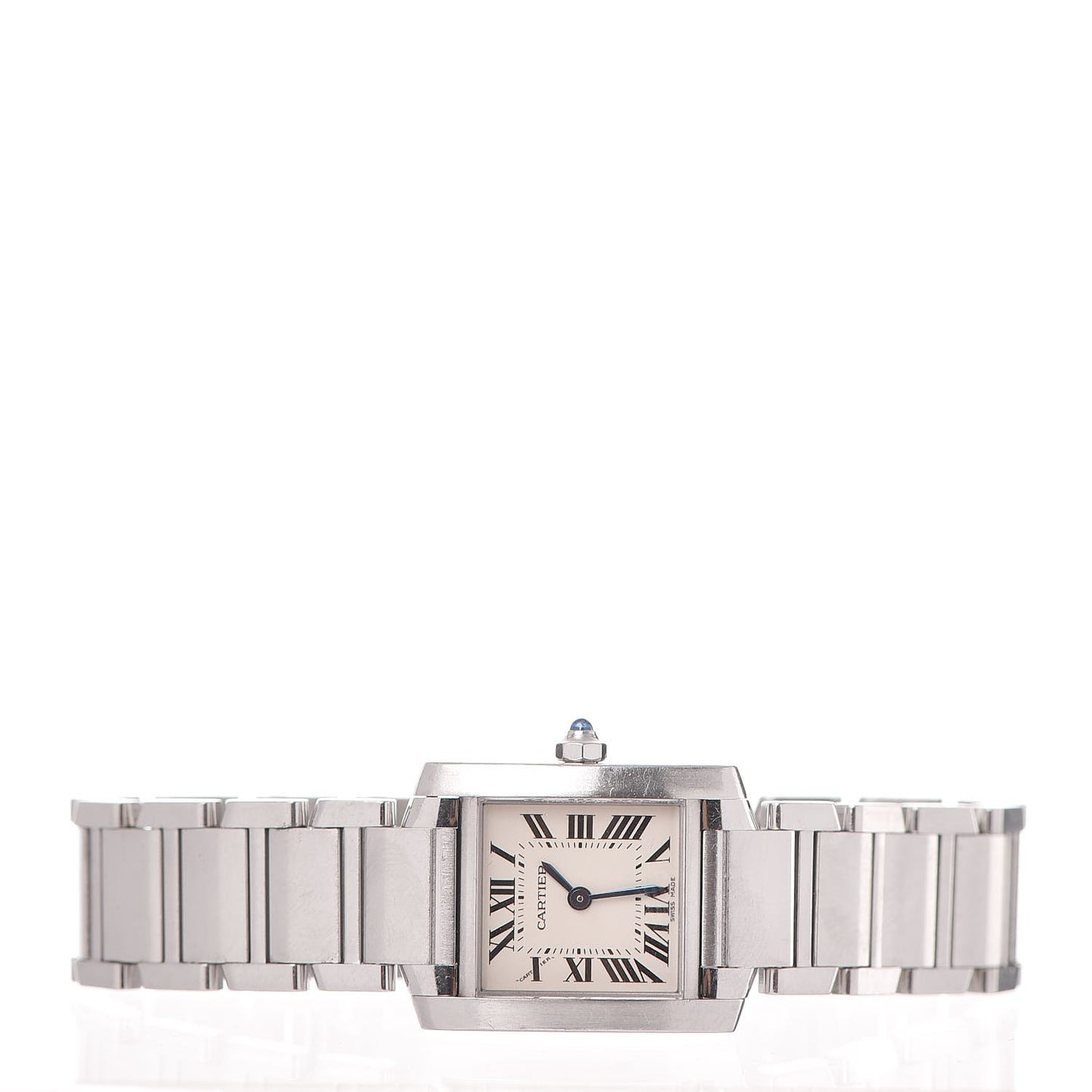 Stainless Steel 20mm Tank Francaise Quartz Watch