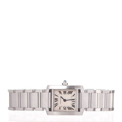 Cartier Stainless Steel 20mm Tank Francaise Quartz Watch 3 of 10