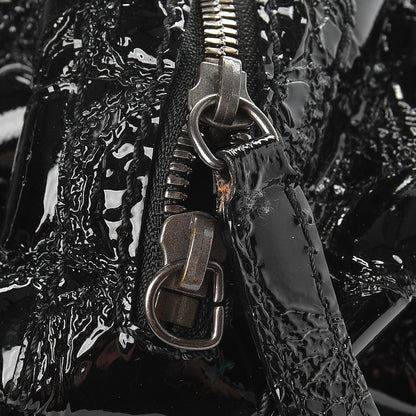 Givenchy Patent Crocodile Embossed Medium Nightingale Black 8 of 11