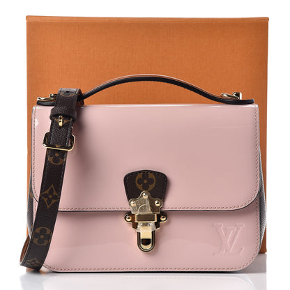 Louis Vuitton Patent Calfskin Monogram Cherrywood BB Rose Ballerine 9 of 9