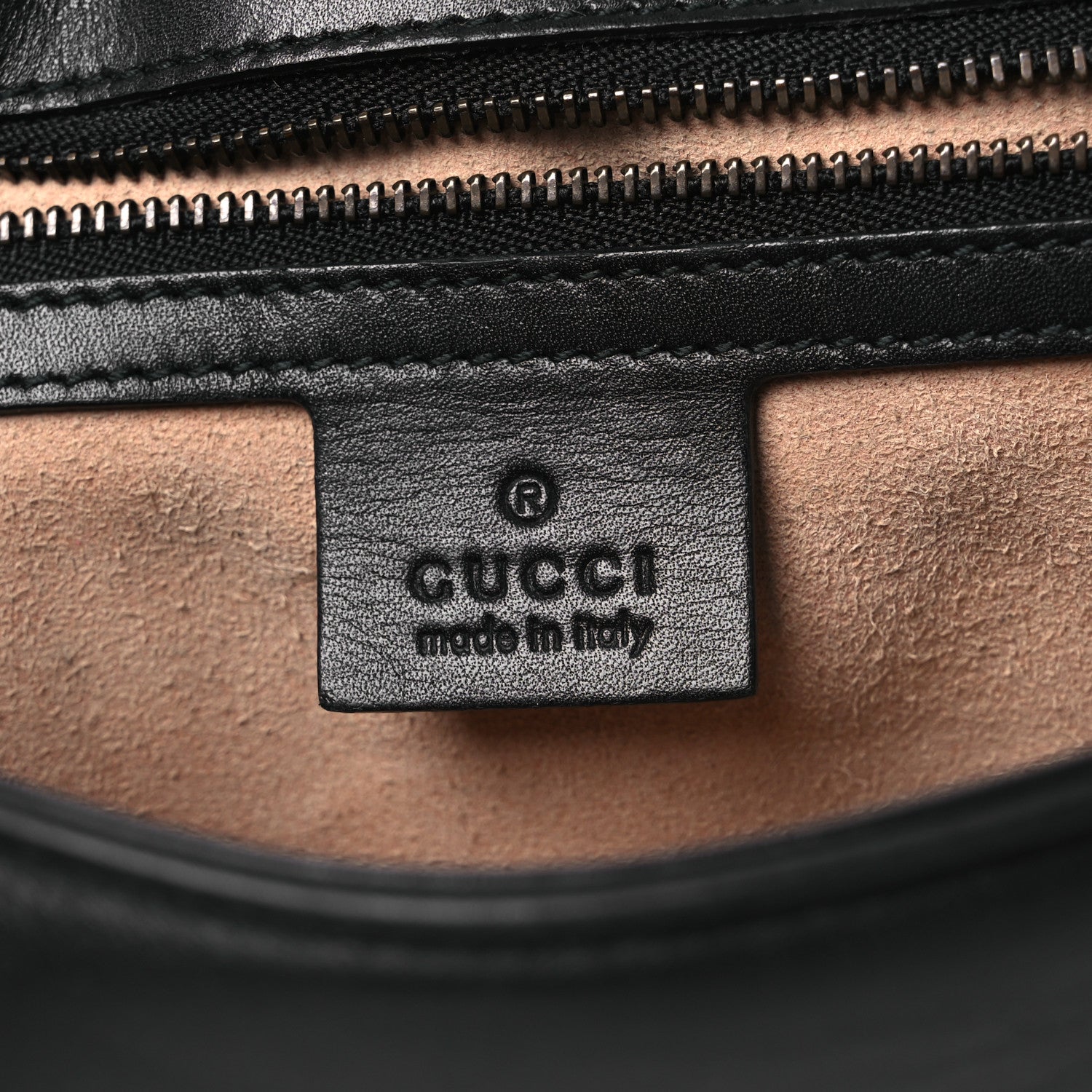 Gucci Calfskin Matelasse Small GG Marmont Shoulder Bag Black 10 of 23