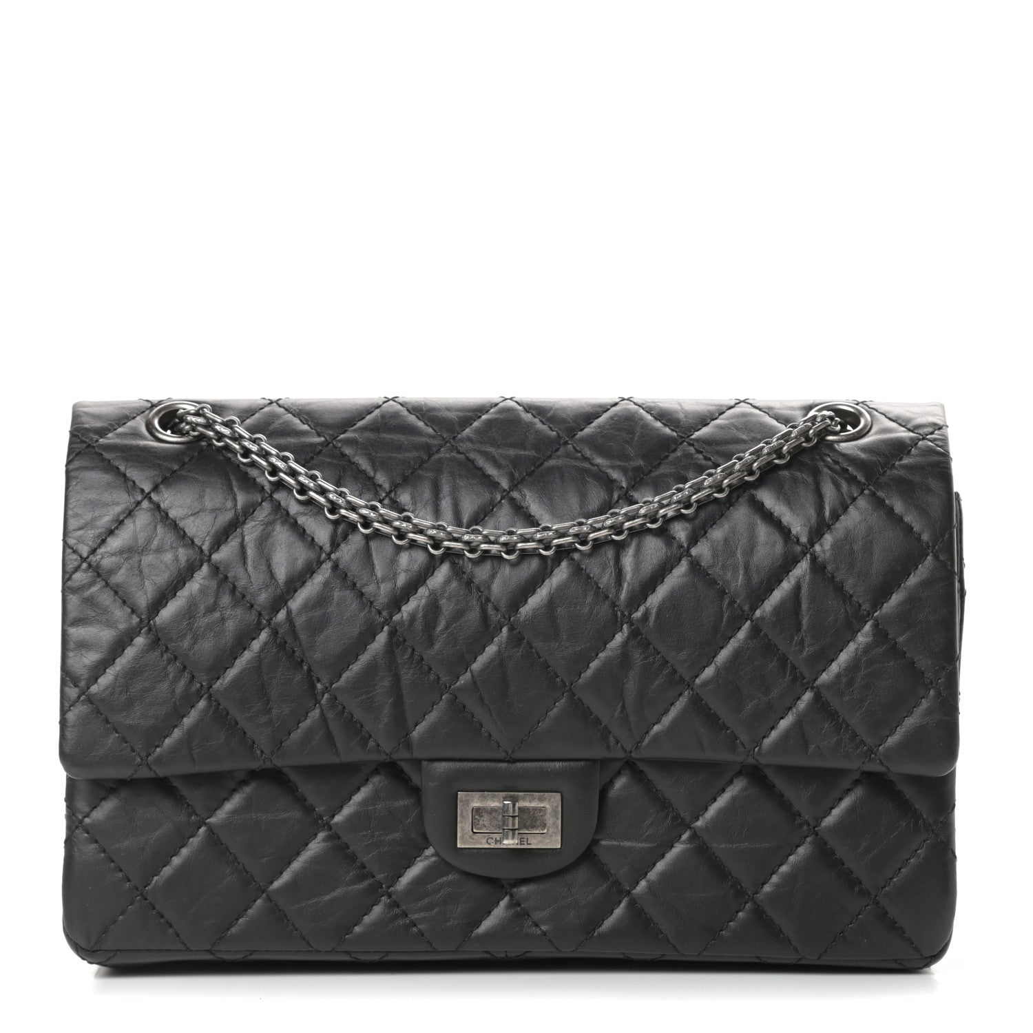 Chanel Aged Calfskin Quilted 2.55 Reissue 226 Flap Black 1 of 13