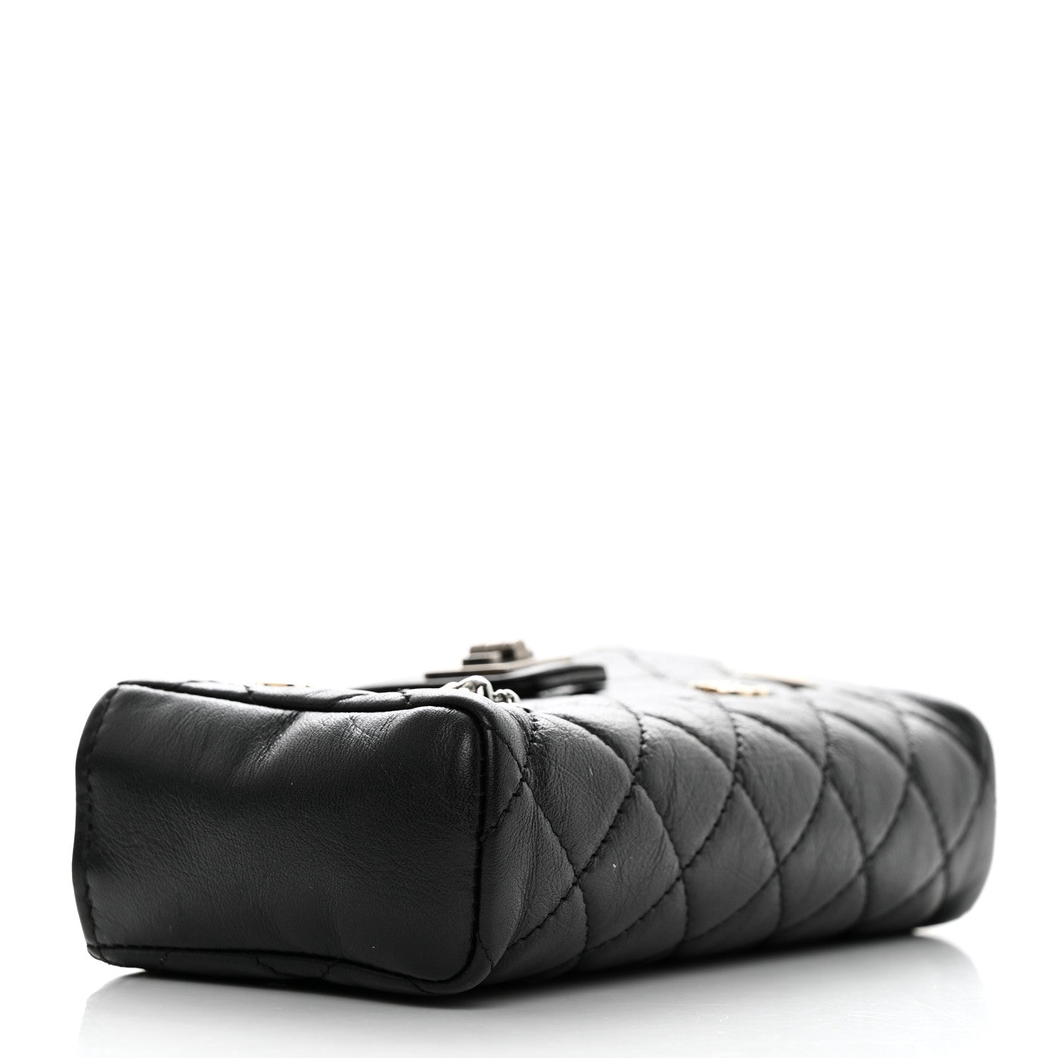 Chanel Aged Calfskin Lucky Charms 2.55 Reissue Mini Clutch With Chain Black 4 of 12