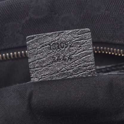 Gucci Monogram Web Large Horsebit Satchel Chain Black 7 of 15