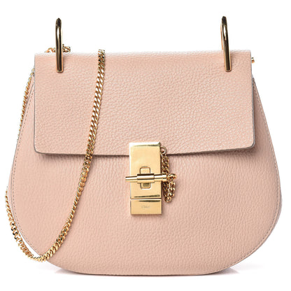 Chloe Grained Goatskin Drew Shoulder Bag Biscotti Beige 1 of 19