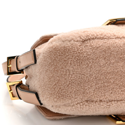 Fendi Shearling Nappa Multi Baguette Rosa Plaster 9 of 10