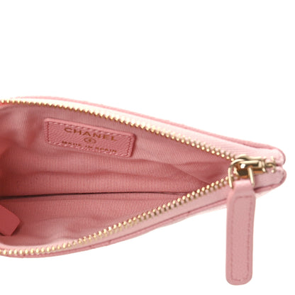 Chanel Caviar Quilted Small Cosmetic Case Light Pink 5 of 9