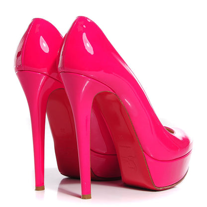 Christian Louboutin Patent Bianca 140 Pumps 38 Hot Pink 4 of 7