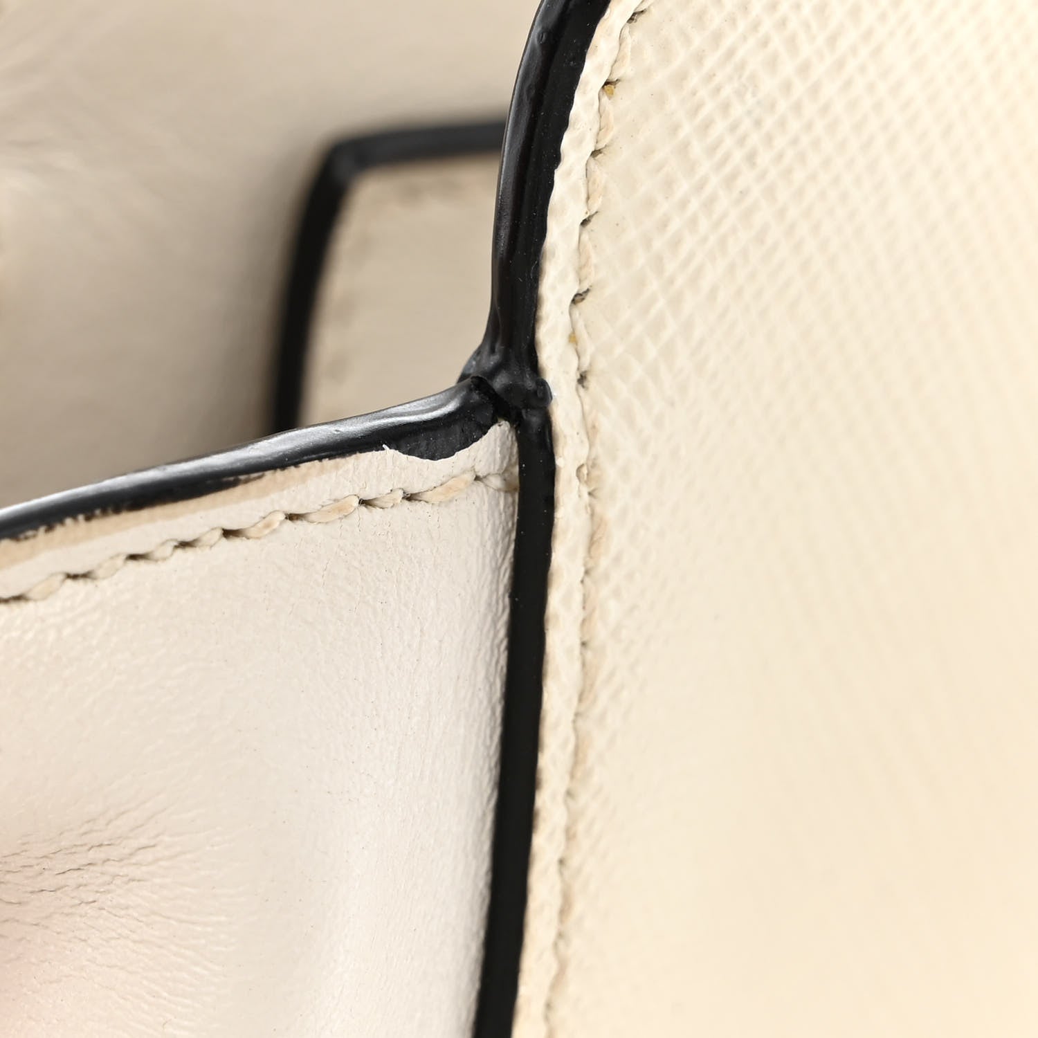 Prada Saffiano Soft Calfskin Front Pocket Zippered Tote White 15 of 20