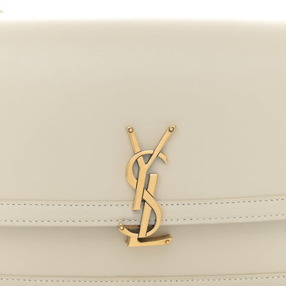 Saint Laurent Box Calfskin Monogram Medium Solferino Satchel Crema Soft 8 of 11